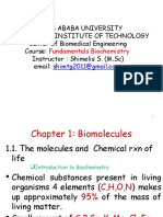 Biochemistry Chapter 1