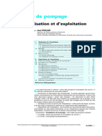 J2911 Installations de Pompage - Phases de Réalisation Et Dexploitation PDF