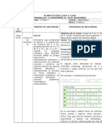 Planificación Clase A Clase Del 14 de Noviembre Al 18 de Noviembre