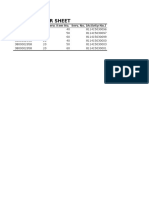 Service Order Sheet: PO Number PO Item Serv. Item No. Serv. No. (Activity No.)