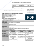 Lesson Planning Form For Accessible Instruction - Calvin College Education Program