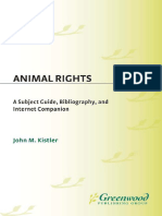 Animal Rights - A Subject Guide, Bibliography, and Internet Companion - John Kistler (2000) PDF