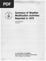 Summary of Weather Modification Activities Reported in 1979 - NOAA