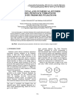 Experimental and Numerical Studies On Steel Penstock Vibrations Caused by Pressure Pulsations