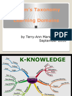 EDET Bloom's Taxonomy Learning Domains