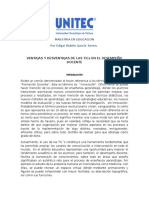 Ventajas y Desventajas de Las TICs en El Desempeño Docente