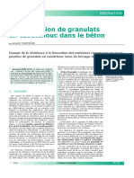  Incorporation de Granulats en Caoutchouc Dans Le Béton