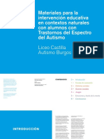 Materiales para La Intervención Educativa en Contextos Naturales Con Alumnos Con Trastornos Del Espectro Del Autismo