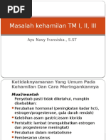 Masalah Kehamilan TM I, II, III