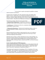 FTIR and SEMEDS in Identification of Unknown Materials97