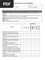 Evaluación de Desempeño