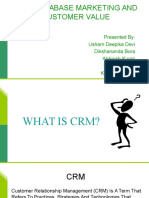 CRM, Database Marketing and Customer Value