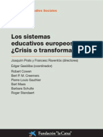 Colección Estudios Sociales Núm. 18 Los Sistemas Educativos Europeos ¿Crisis o Transformación?