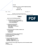 Computer Communication & Networking (Ec602) : Group A