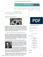 Escola Clássica Da Administração Científica - Portal Administração