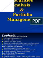 Securities Analysis & Portfolio Management Intro