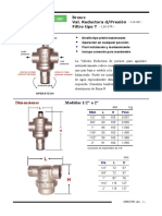 Stone Reductora Presion SW 116RE + 118STR