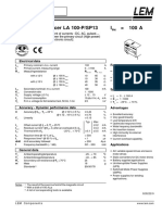 Current Transducer LA 100-P/SP13 I 100 A: Farnell Code 3943562