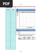 Analytical Calibration Using A Simple Linear Curve Fit, With Error Estimation