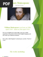 William Shakespeare: The Bard of Avon