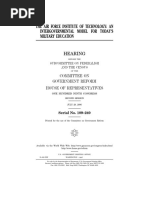 House Hearing, 109TH Congress - The Air Force Institute of Technology: An Intergovernmental Model For Today's Military Education