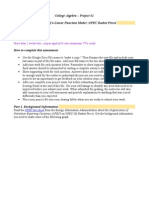 College Algebra - Project #2 Application of A Linear Function Model: OPEC Basket Prices