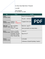 Spanish Week 17