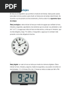 Tipos de Relojes