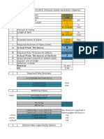 Actual Plate Thickness: Material H/L