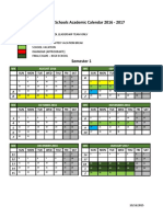 Kingdom Schools Academic Calendar 2016 - 2017