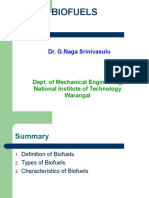 Biofuels: Dr. G.Naga Srinivasulu