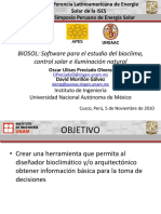 Biosol Software para El Estudio Del Bioclima, Control Solar