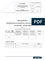 Procedimiento de Preparación de Superficie, Aplicación y Resane de Pintura para Estructuras