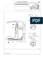 Center Body Pillar Upper Reinforce (CUT) : Extra Cab: With The Quarter Panel Removed