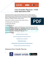 Maximum Power Transfer Theorem - GATE Study Material in PDF