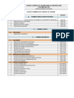 Formatos Control Calidad UNIVERSAL MESAS