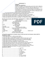 Worksheet 2 (Simple Present Vs Present Continuous)