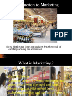 Introduction To Marketing: Good Marketing Is Not An Accident But The Result of Careful Planning and Execution