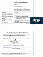 Electrochemistry and Thermodynamics