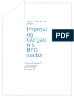 What If I Become An IAS Officer and Given Task For Development of BPO in Gurgaon