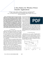 Optimal Coil Size Ratios For Wireless Power Transfer Applications