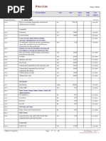 Price List: O - Labour Rates