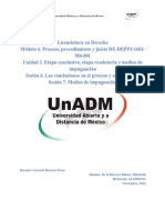 M6Unidad3. Etapa Conclusiva, Etapa Resolutoria y Medios de Impugnación