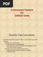 Conversion Factors For Oilfield Units