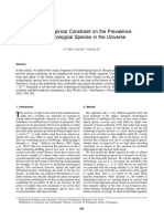 Frank Sullivan A New Empirical Constraint On The Prevalence of Technological Species in The Universe