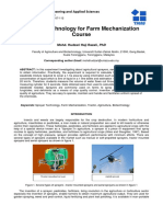 Spray Technology For Farm Mechanization Course