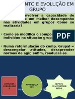 Treinamento e Evolução em Grupo