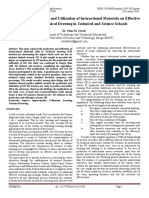 Impact of Improvisation and Utilization of Instructional Materials On Effective Learning of Technical Drawing in Technical and Science Schools