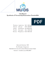 Lab Report Syntesis