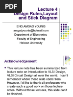 Design Rules, Layout and Stick Diagram